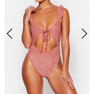 Nasty Gal Cut Out Swimsuit Size 10